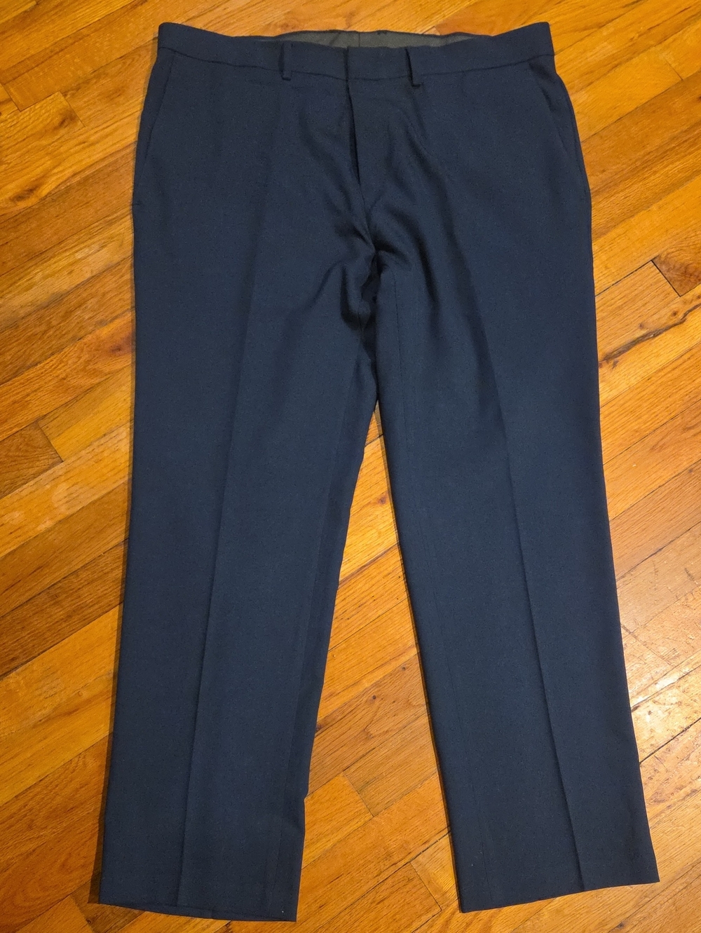 Kenneth Cole Men's Dark Navy Dress Pants - Tailored Flat Front Sz 38/30